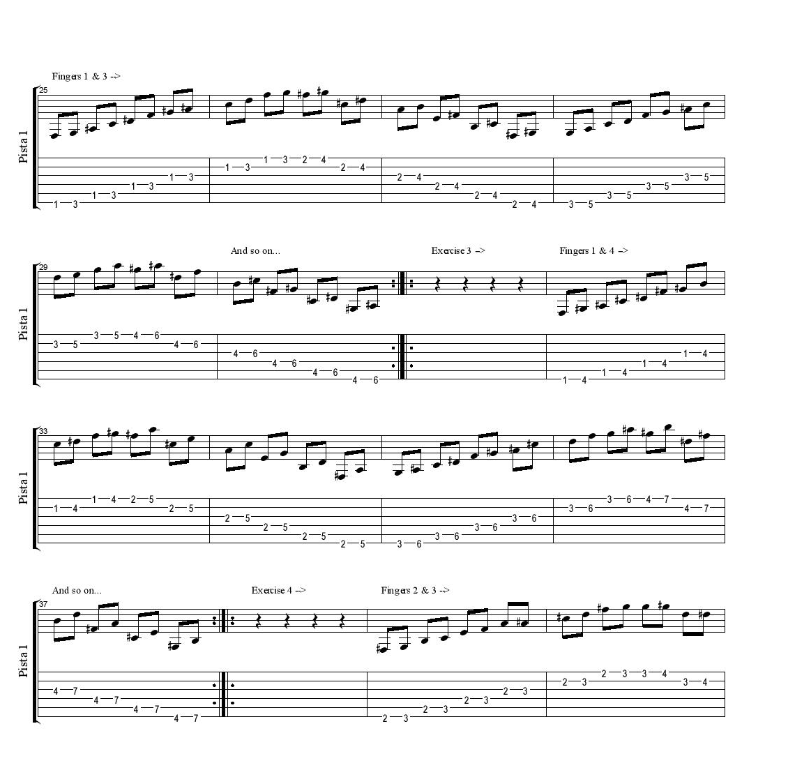 Guitar Pro   Warm Up Exercises   Warm Up Exercises By Bright_Eyes v1 page 002 apprendre la guitare